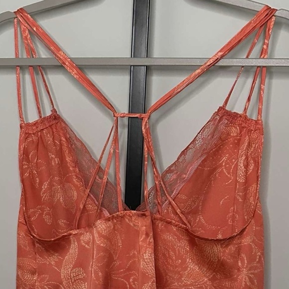Intimately Free People-Off the Coast Cami-orange EUC size Small - Picture 9 of 12